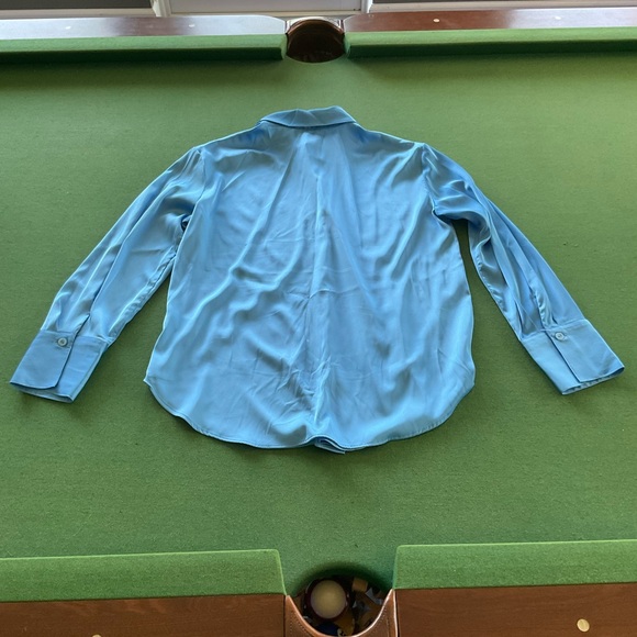 Maison d'Amélie Paris Women's Blue Button Down Shirt small - Picture 6 of 6